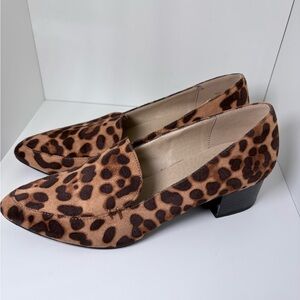 CL by Laundry Brown Leopard Print Loafers